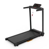 Tapis de marche Okak avec capacité de poids de 120 kg, tapis roulant portable avec écran LED, tapis de course peu encombrant pour la maison et le bureau, noir