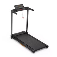 Tapis de marche Okak avec capacité de poids de 120 kg, tapis roulant portable avec écran LED, tapis de course peu encombrant pour la maison et le bureau, noir