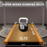 Tapis de marche incliné à 6 % Okak avec écran LED, tapis de course sous le bureau avec support vertical, tapis de course portable pour la maison, le bureau, noir