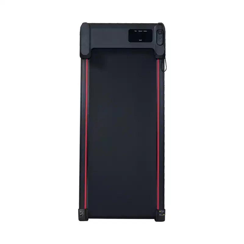 Tapis de course Okak Walking Pad avec 8 niveaux d'inclinaison, tapis de course sous le bureau avec télécommande et écran LED, tapis de course portable pour la maison, noir et gris