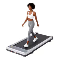 Tapis de marche Okak sous le bureau avec fonctionnement silencieux, tapis de marche sans barre de maintien, tapis de course à vitesse réglable pour la maison, le bureau, argent