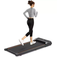 Tapis de marche Okak avec écran LED et télécommande, tapis de course de 2,5 CV sous le bureau, tapis roulant portable pour la maison, le bureau, noir