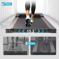 Tapis de marche Okak avec écran LED et télécommande, tapis de course de 2,5 CV sous le bureau, tapis roulant portable pour la maison, le bureau, noir