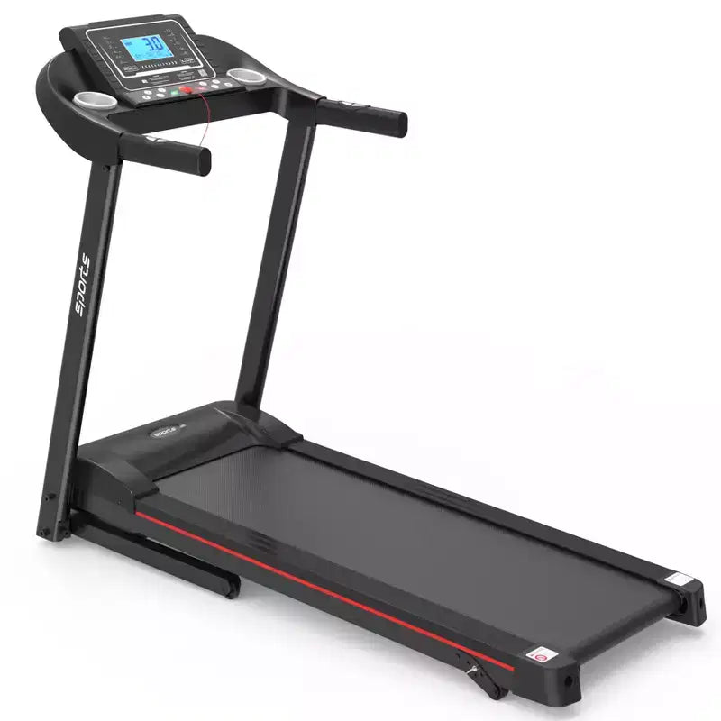 Tapis de course pliable Okak avec inclinaison et écran LCD 5 pouces, tapis de course portable avec musique Bluetooth, tapis de marche pour homme, femme, noir