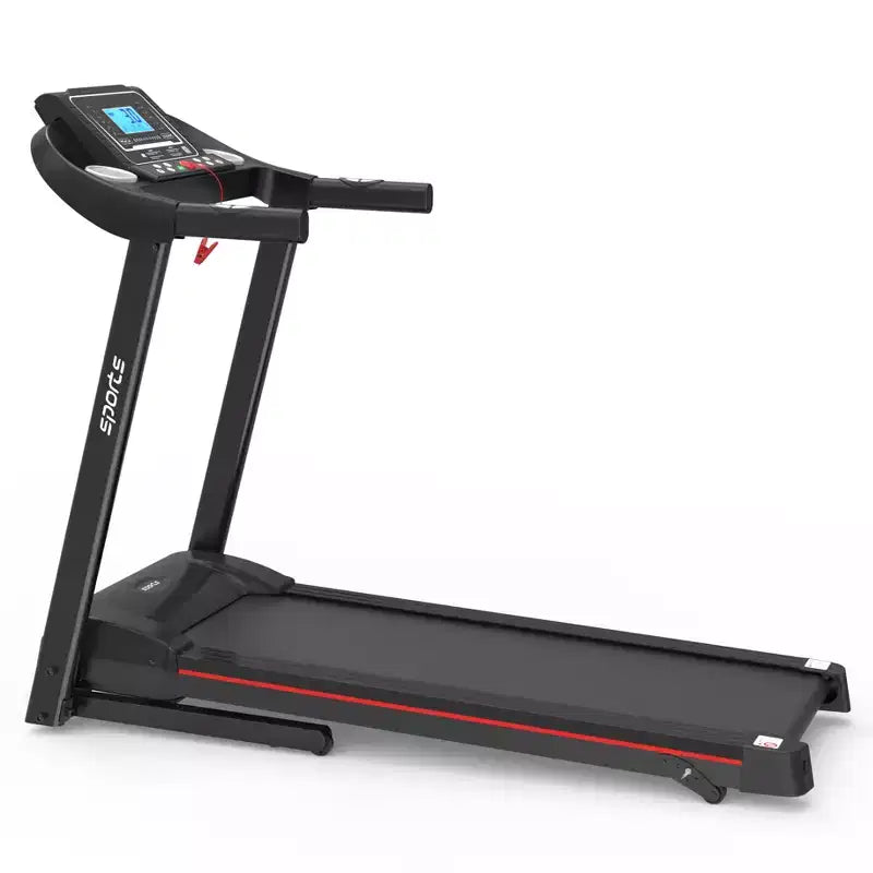 Tapis de course pliable Okak avec inclinaison et écran LCD 5 pouces, tapis de course portable avec musique Bluetooth, tapis de marche pour homme, femme, noir