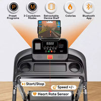 Tapis Roulant en Solde, Liquidation Tapis Roulant, Tapis Roulant Portable pour Usage Domestique, 71 Programmes, Haut-parleurs Musique, Course Marche Jogging, Sangle de Genou Offerte