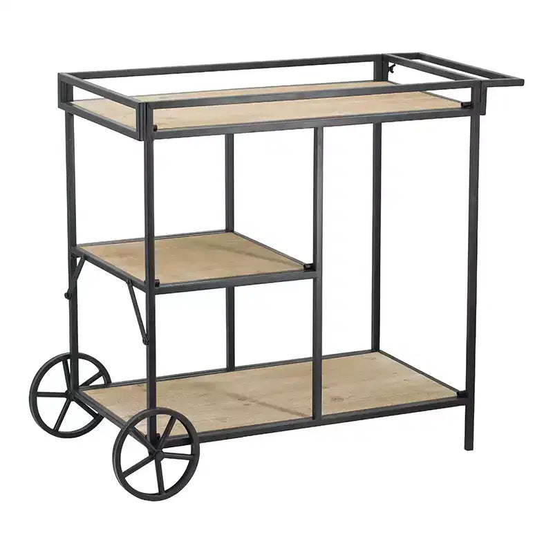 Étagère à roulettes Meuble de rangement mobile 82x40x68cm