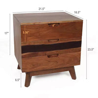 Table de chevet avec rangement pour chambre 21,5x16,5x23