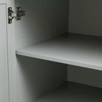 Meuble de rangement de salle de bain autoportant moderne GDFStudio Sienna en bois avec trois tiroirs et une étagère réglable