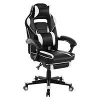 Chaise gaming grande taille avec repose-pieds, chaise inclinable d'ordinateur de bureau ergonomique à dossier haut pour adultes, 22 P x 27 L x 50 H pouces