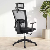 Fauteuil de bureau ergonomique, Chaise de bureau réglable en maille avec support lombaire, Chaise de direction pivotante sur roulettes pour la maison, le bureau et les jeux