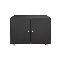 Meuble d'imprimante COZONY avec rangement, table d'imprimante 3D robuste, étagère réglable, double porte, sur roulettes, table pour télécopieur en métal pour bureau à domicile