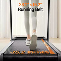Tapis roulant pliable avec inclinaison manuelle à 15 % et guidon, écran 3 fonctions, moteur silencieux 3,0 CV, 1,0-11,3 km/h, tapis de course domestique