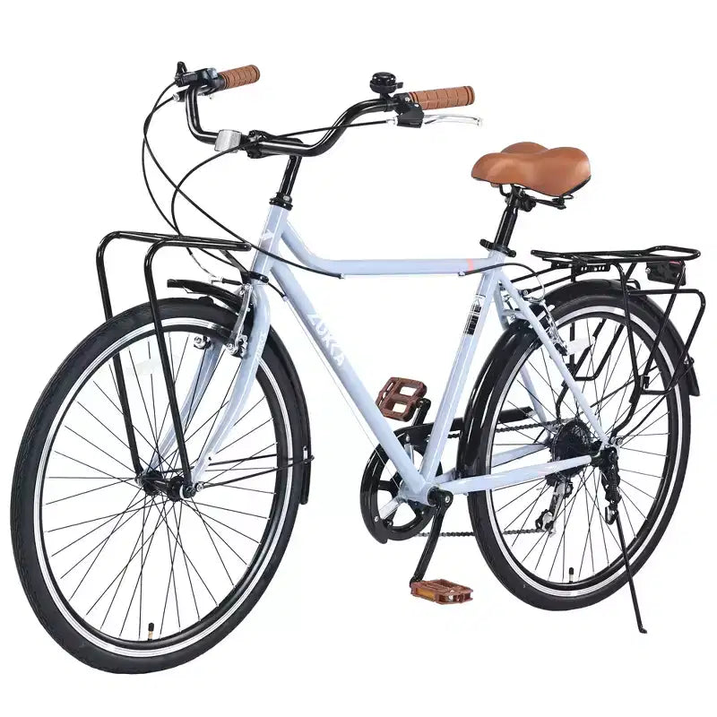 Vélo Cruiser Vintage 24/26 pouces pour hommes et femmes, vélo de ville monocycle/7 vitesses avec porte-bagages arrière, plusieurs couleurs