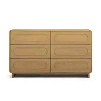Teamson Home Tenley Commode moderne en bois à 6 tiroirs, armoire de rangement avec tiroirs à ouverture par pression