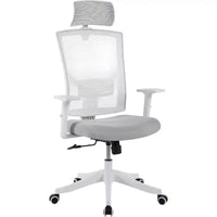 Ergonomic Mesh Desk Chair | Padded Headrest & Wheels | Gaming/Office Chair for E-Sport Room, Office, Bedroom