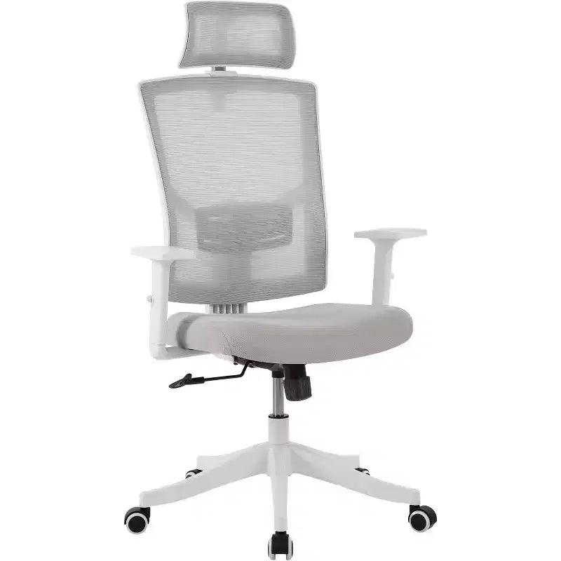 Chaise de bureau ergonomique en maille | Appui-tête rembourré et roulettes | Chaise de jeu/bureau pour salle d'e-sport, bureau, chambre