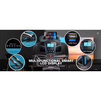KRISRATE Tapis roulant avec inclinaison automatique de 15 % et grand écran LED, application intelligente et haut-parleur Bluetooth, tapis roulant pliable robuste de 4,5 CV pour salle de sport à domicile
