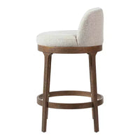 Tabourets de bar rembourrés Christopher Knight Home Shinji en hévéa (lot de 2)