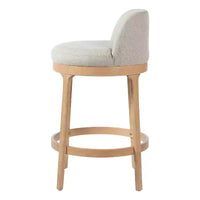 Tabourets de bar rembourrés Christopher Knight Home Shinji en hévéa (lot de 2)