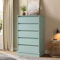 Commodes à 5 tiroirs pour chambre à coucher, commode de rangement avec tiroirs profonds, grande commode double pour placard avec plateau large, grande commode en bois pour chambre.