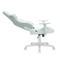TUYOHW Chaise de jeu pivotante de 136 kg avec hauteur réglable, oreiller lombaire et appui-tête, roulettes, fauteuil de bureau ergonomique pour le bureau et la maison