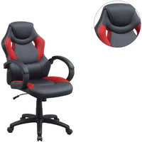 Chaise gaming pivotante TUYOHW à hauteur réglable et roulettes, chaises de bureau ergonomiques, chaise de jeu vidéo pour le bureau et la maison, chaise de loisirs rembourrée