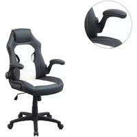 Chaise gaming pivotante TUYOHW à hauteur réglable et roulettes, chaises de bureau ergonomiques, chaise de jeu vidéo pour le bureau et la maison, chaise de loisirs rembourrée