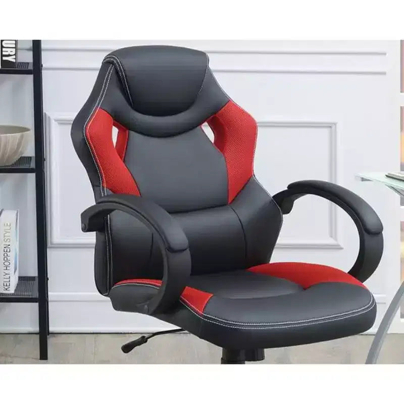 Chaise gaming pivotante TUYOHW à hauteur réglable et roulettes, chaises de bureau ergonomiques, chaise de jeu vidéo pour le bureau et la maison, chaise de loisirs rembourrée