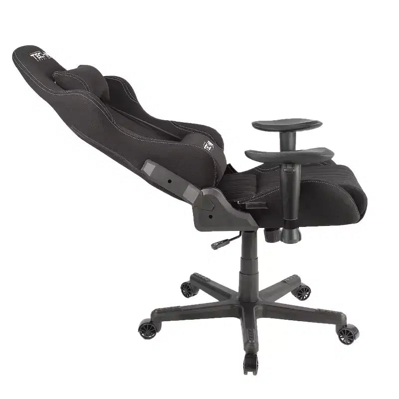 Chaise gaming ergonomique réglable TUYOHW pivotante à 360°, chaises de bureau avec coussin de tête et lombaire, chaise inclinable 90-150 pour le bureau et la maison, max 250 lb, noir