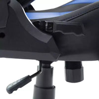 Chaise gaming ergonomique réglable TUYOHW, chaise de bureau pivotante à 360° avec coussin de tête et lombaire, chaise inclinable 90-150 pour le bureau et la maison, max 250 lb, bleu