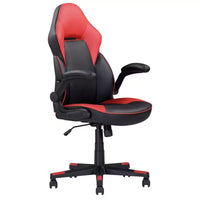 Chaise gaming ergonomique réglable TUYOHW, chaise pivotante à 360° à roulettes, chaise d'ordinateur noir/rouge pour le bureau et la maison, chaise de loisirs polyvalente, noir/rouge