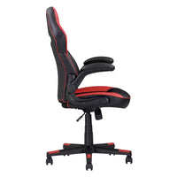 Chaise gaming ergonomique réglable TUYOHW, chaise pivotante à 360° à roulettes, chaise d'ordinateur noir/rouge pour le bureau et la maison, chaise de loisirs polyvalente, noir/rouge