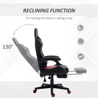 Chaise gaming pivotante TUYOHW 300 lb à hauteur réglable, coussin lombaire et de tête, chaises de bureau ergonomiques inclinables, chaise de jeu vidéo pour le bureau et la maison, noir