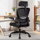 KERDOM Breathable Mesh Comfy Chair with Lumbar Support, with Flip-up Armrests, Gaming Chair for Home Office