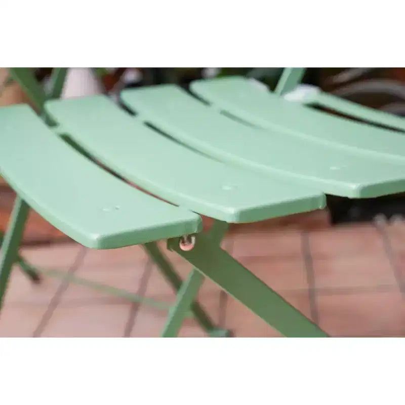 Ensemble de bistrot rond 2 pièces en métal - Idéal pour les petits-déjeuners et les discussions sur le patio