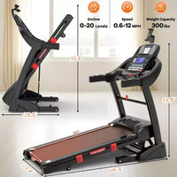 Tapis de course pliable 5 CV avec inclinaison automatique de 20 %, supporte 180 kg, pour la maison, contrôle personnalisé par application, 71 programmes, vitesse rapide de 19 km/h pour une intensité d'entraînement variée