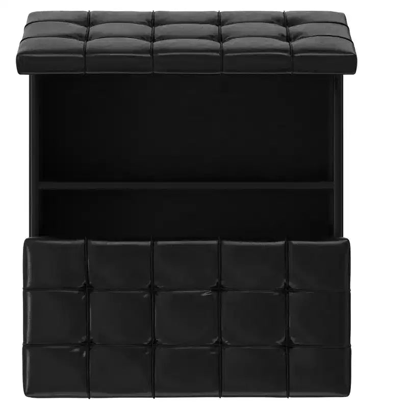 Elliot Grande table basse carrée pouf de rangement 40 pouces de large