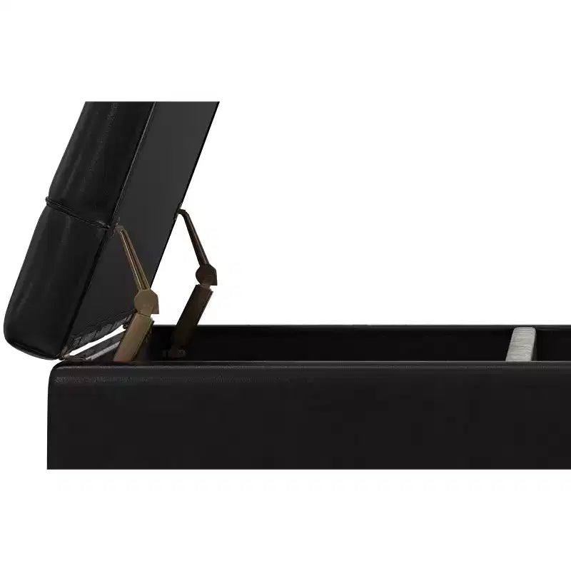 Elliot Grande table basse carrée pouf de rangement 40 pouces de large