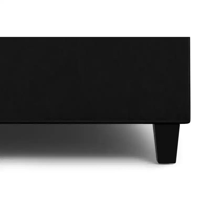 Elliot Grande table basse carrée pouf de rangement 40 pouces de large