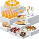 Ensemble de 6 rehausseurs de buffet (tailles 6,7,8,9,10,11), rehausseurs alimentaires pour table de buffet, étagère de présentation en acrylique pour dessert, rehausseurs gigognes en forme de cubes