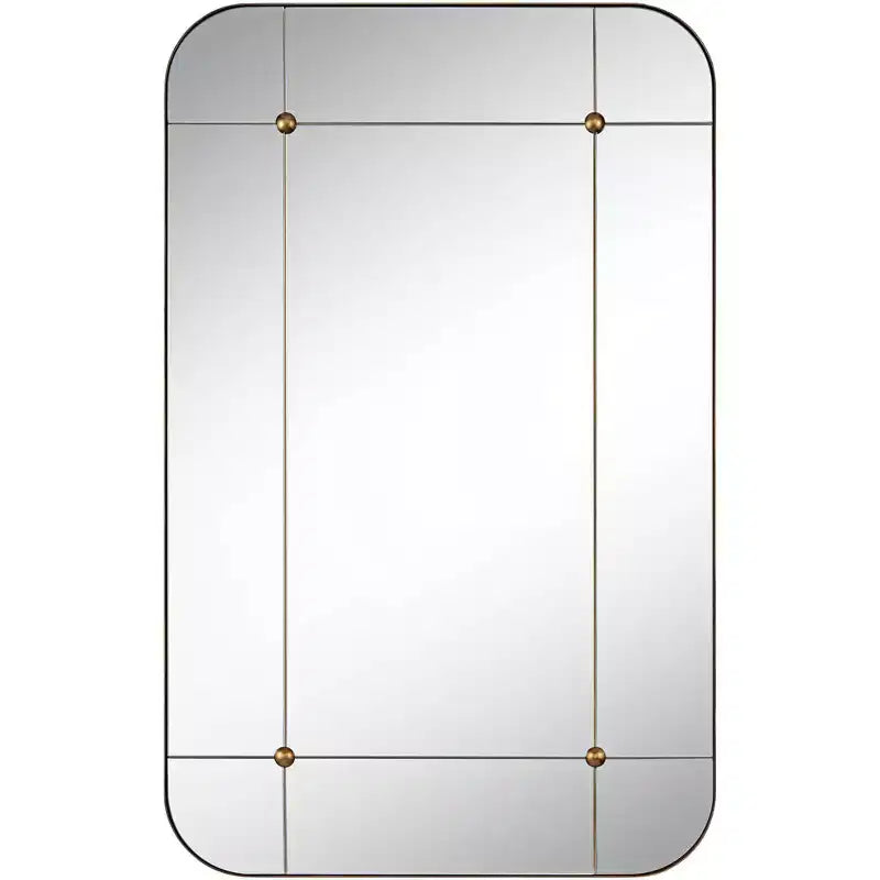 Miroir mural segmenté Uttermost Placid 24x38, or vieilli