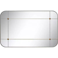 Miroir mural segmenté Uttermost Placid 24x38, or vieilli