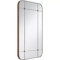 Miroir mural segmenté Uttermost Placid 24x38, or vieilli