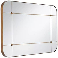 Miroir mural segmenté Uttermost Placid 24x38, or vieilli