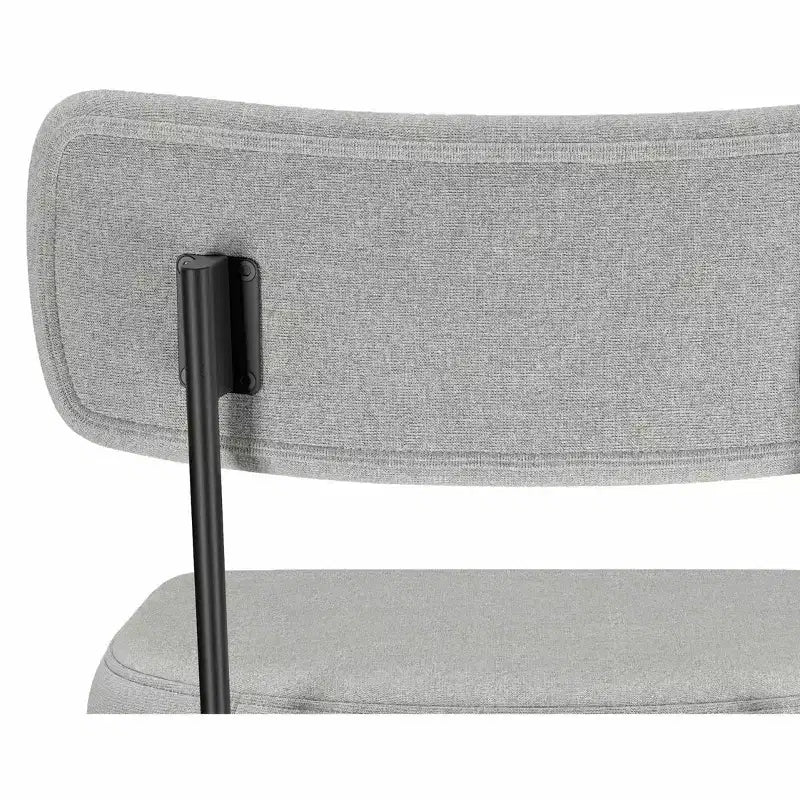 Tabouret de comptoir pivotant moderne contemporain Meredith (lot de 2) en lin polyester