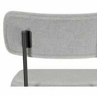 Tabouret de comptoir pivotant moderne contemporain Meredith (lot de 2) en lin polyester
