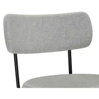 Tabouret de comptoir pivotant moderne contemporain Meredith (lot de 2) en lin polyester