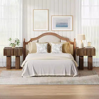 Lantine Table de chevet cannelée, table de nuit en bois avec tiroir de rangement, table d'appoint moderne pour chambre