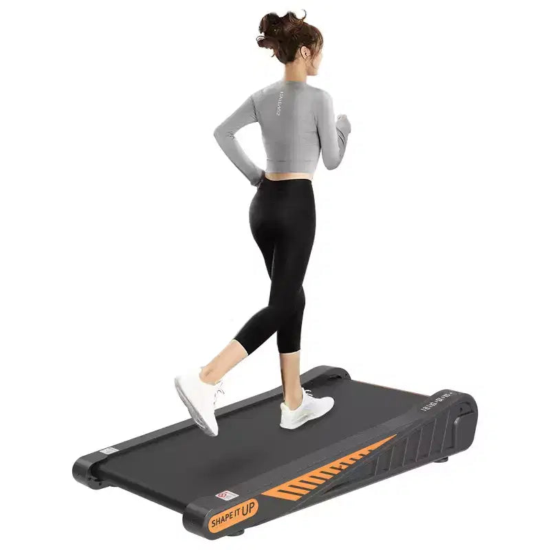 Tapis de course Walking Pad Whisen sous le bureau, appareil d'exercice à domicile avec inclinaison pour petit espace - Noir